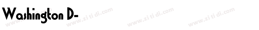 Washington D字体转换